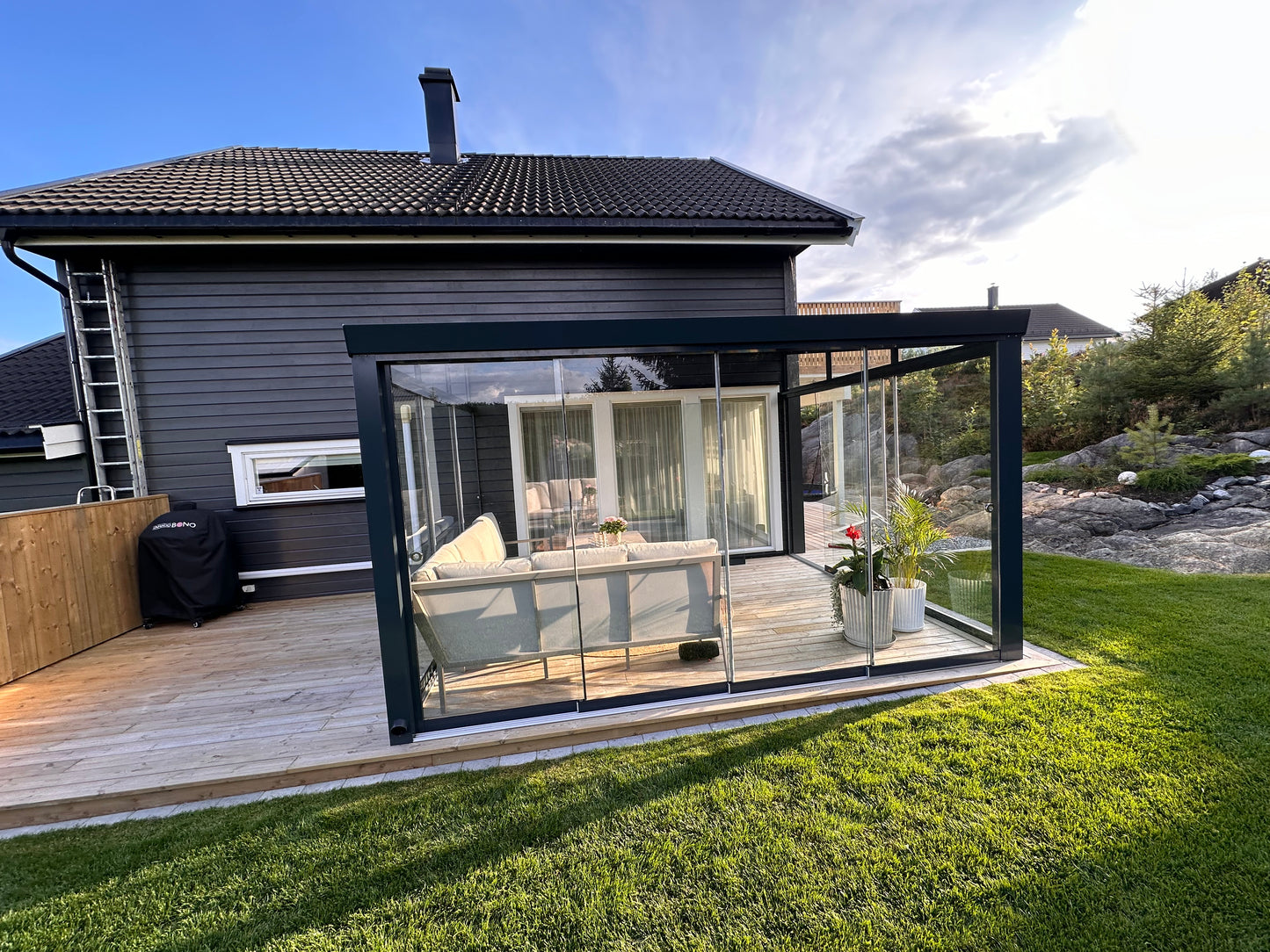 Hagestue i aluminium