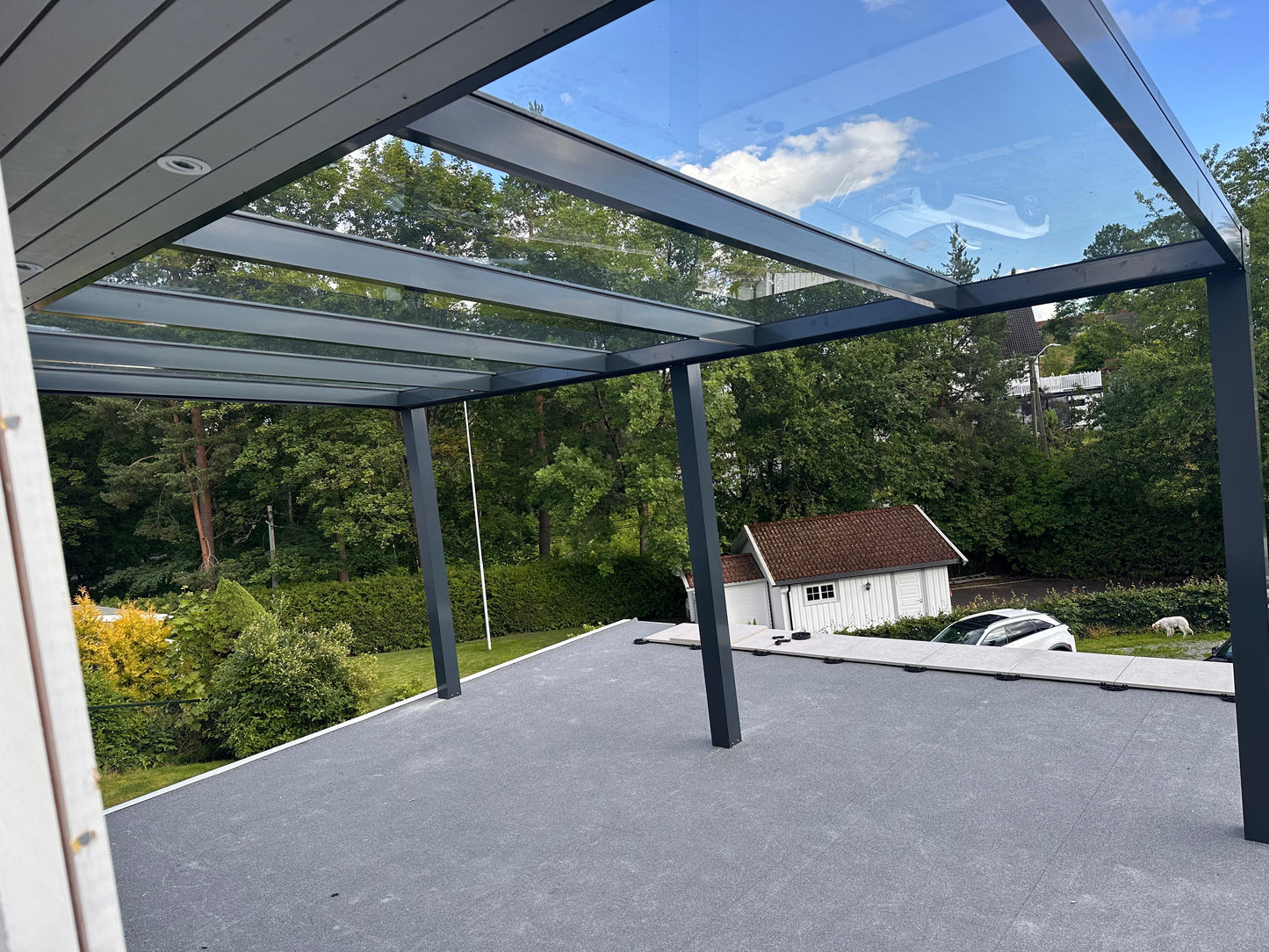 Terrassetak i aluminium