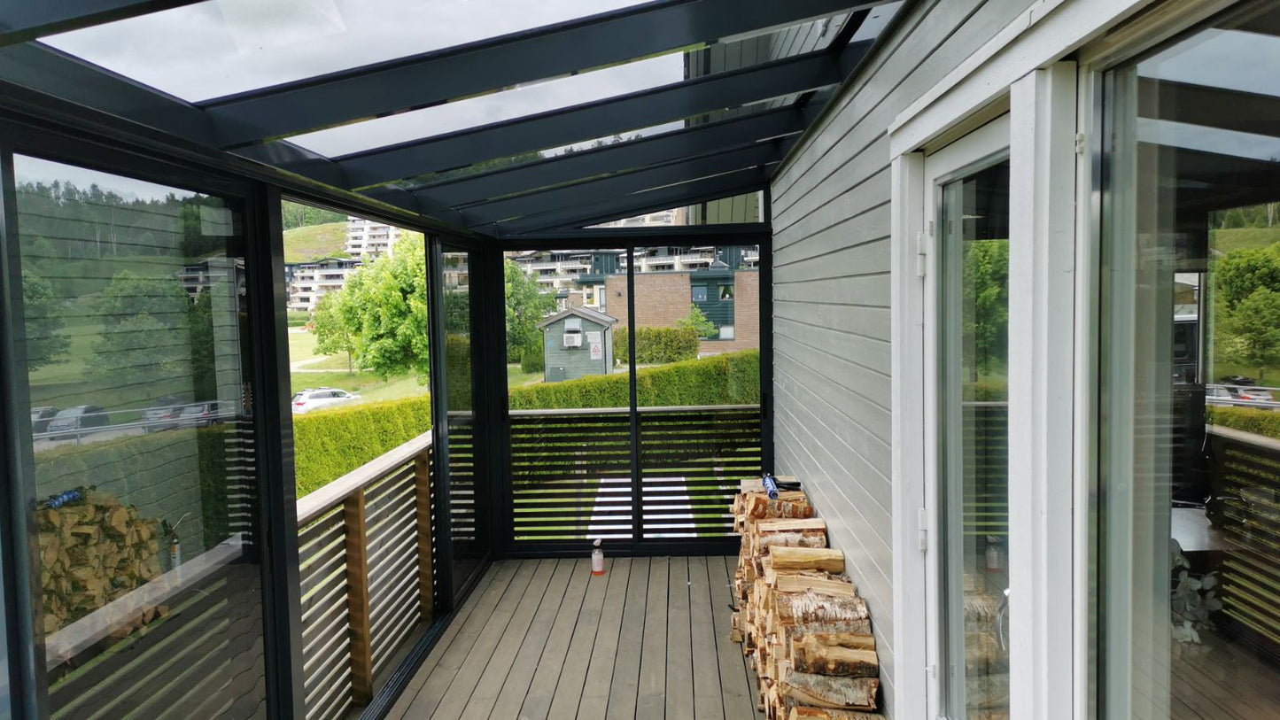 Hagestue i aluminium