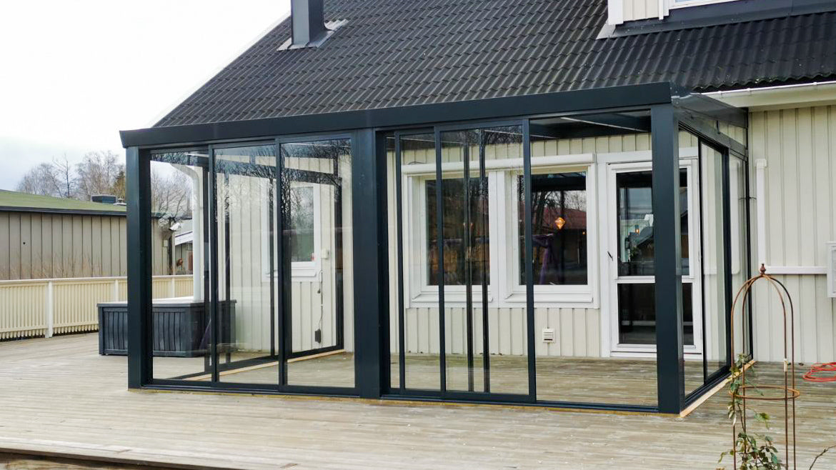 Hagestue i aluminium