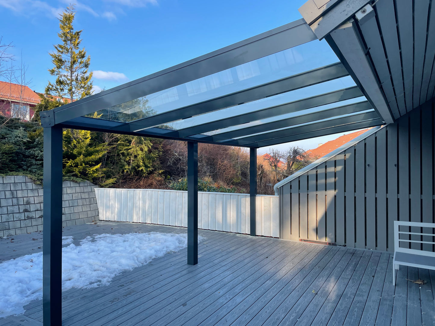 Terrassetak i aluminium